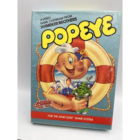 Popeye Game (Atari 5200, 1983) CIB Complete In Box Excellent - Picture 6 of 16